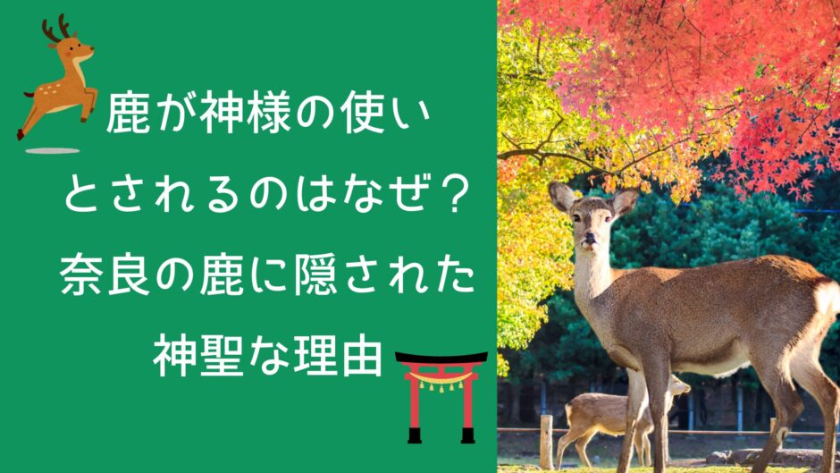 鹿が神様の使いとされるのはなぜ？奈良の鹿に隠された神聖な理由