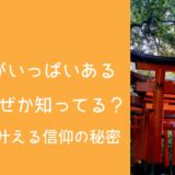 鳥居がいっぱいある神社 なぜか知ってる？願いを叶える信仰の秘密