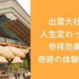 出雲大社で人生変わった!参拝効果と奇跡の体験談5選